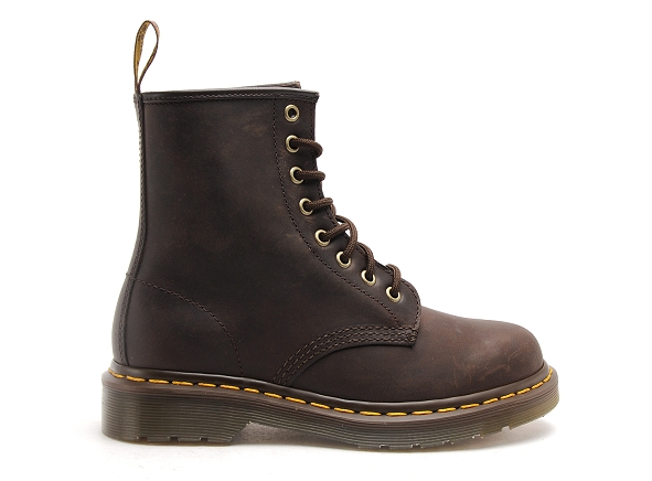 Dr martens boots bottine plates femme 1460 gaucho marron
