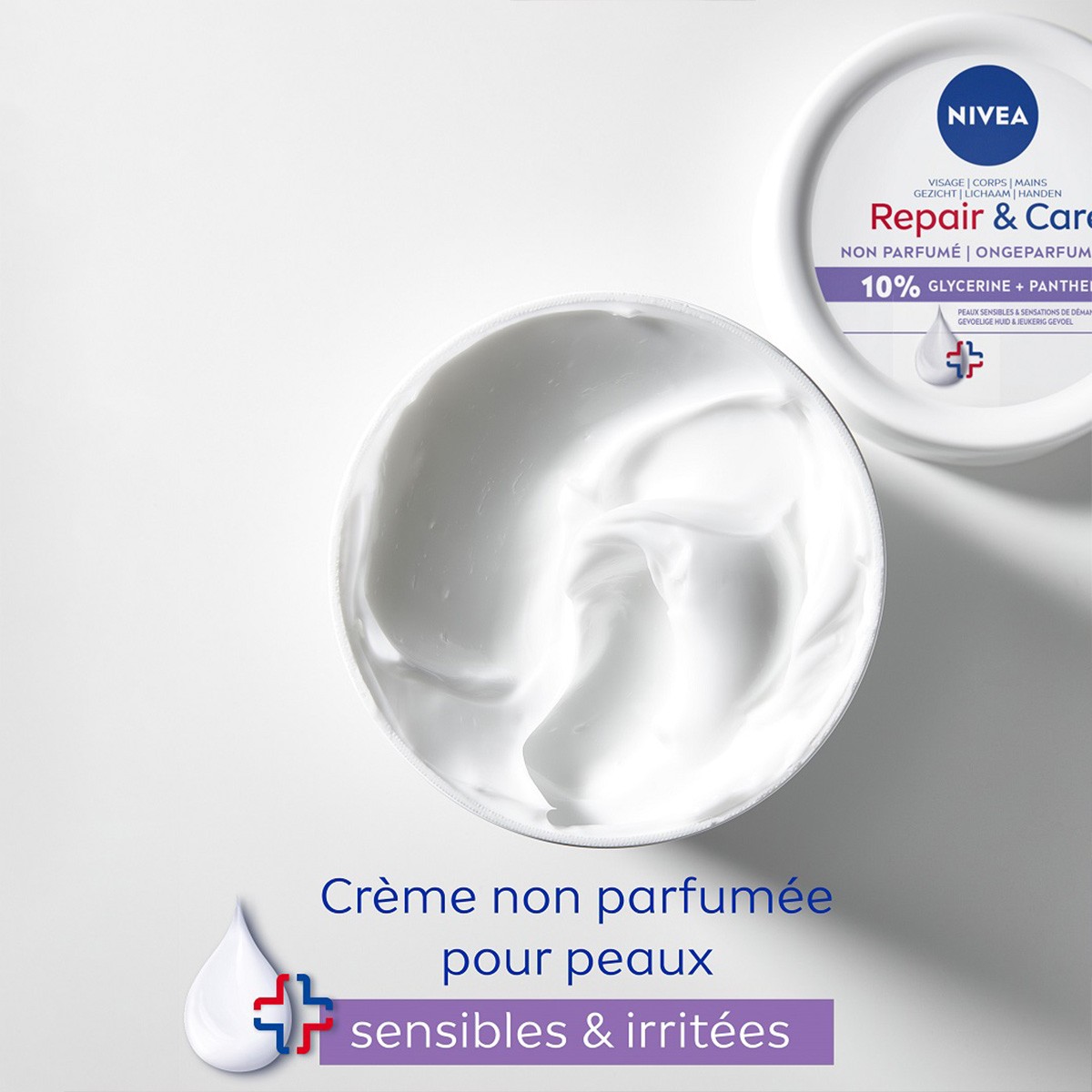 Crème multi-usage - Peaux très sèches & sensibles - Visage & corps - 400 ml