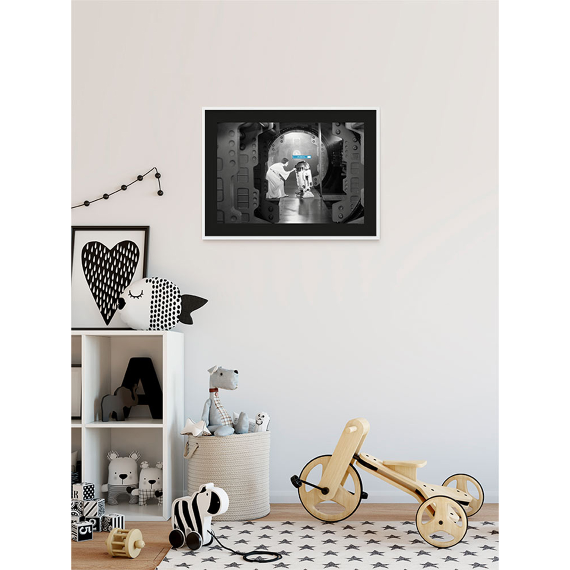 Wandbild STAR WARS CLASSIC LEIA R2D2 - 70x50 cm