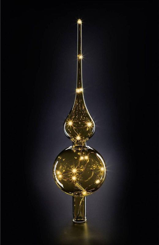 Krinner - Lumix Tree Topper - Amber - Kerstboomtop - 29 cm - LED-verlichting