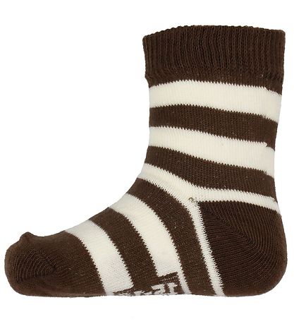 Minymo Socken - 5er-Pack - Cocoa Brown m. Muster