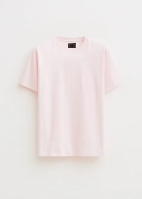 T-shirt met print logo roze (ROS)