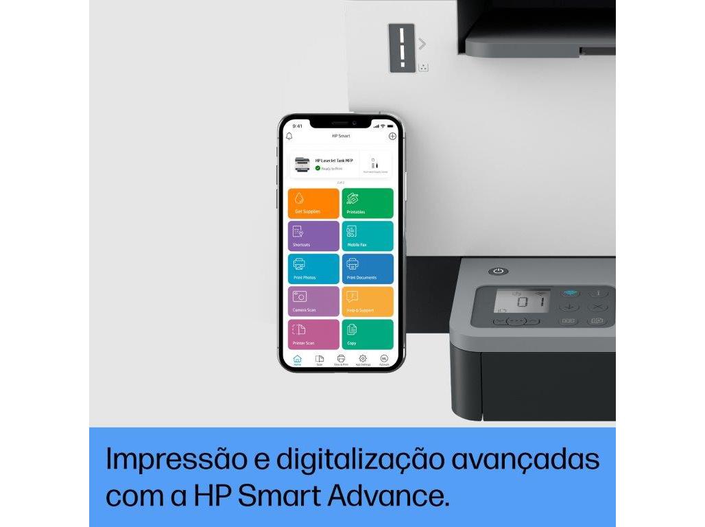 IMPRESSORA MULTIFUNÇÕES HP TANK MFP2604SDW LASERJET
