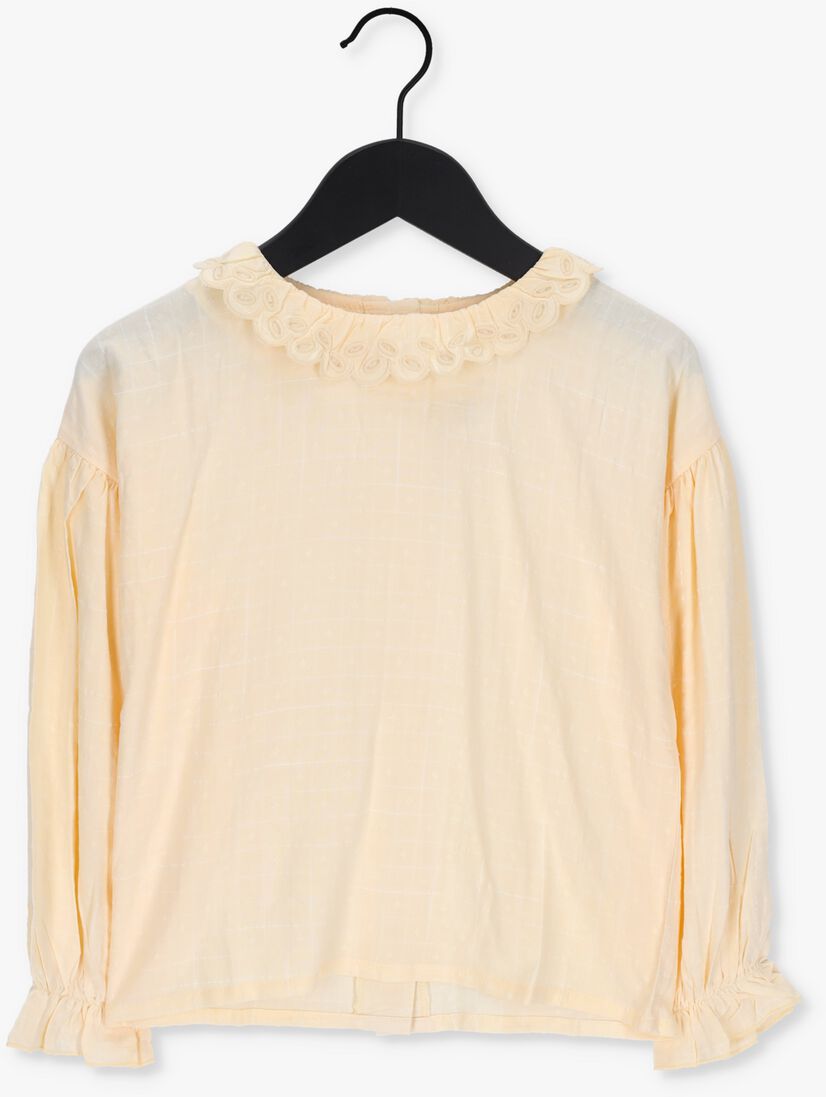 WANDER & WONDER creme wander & wonder blouse ruffle collar blouse