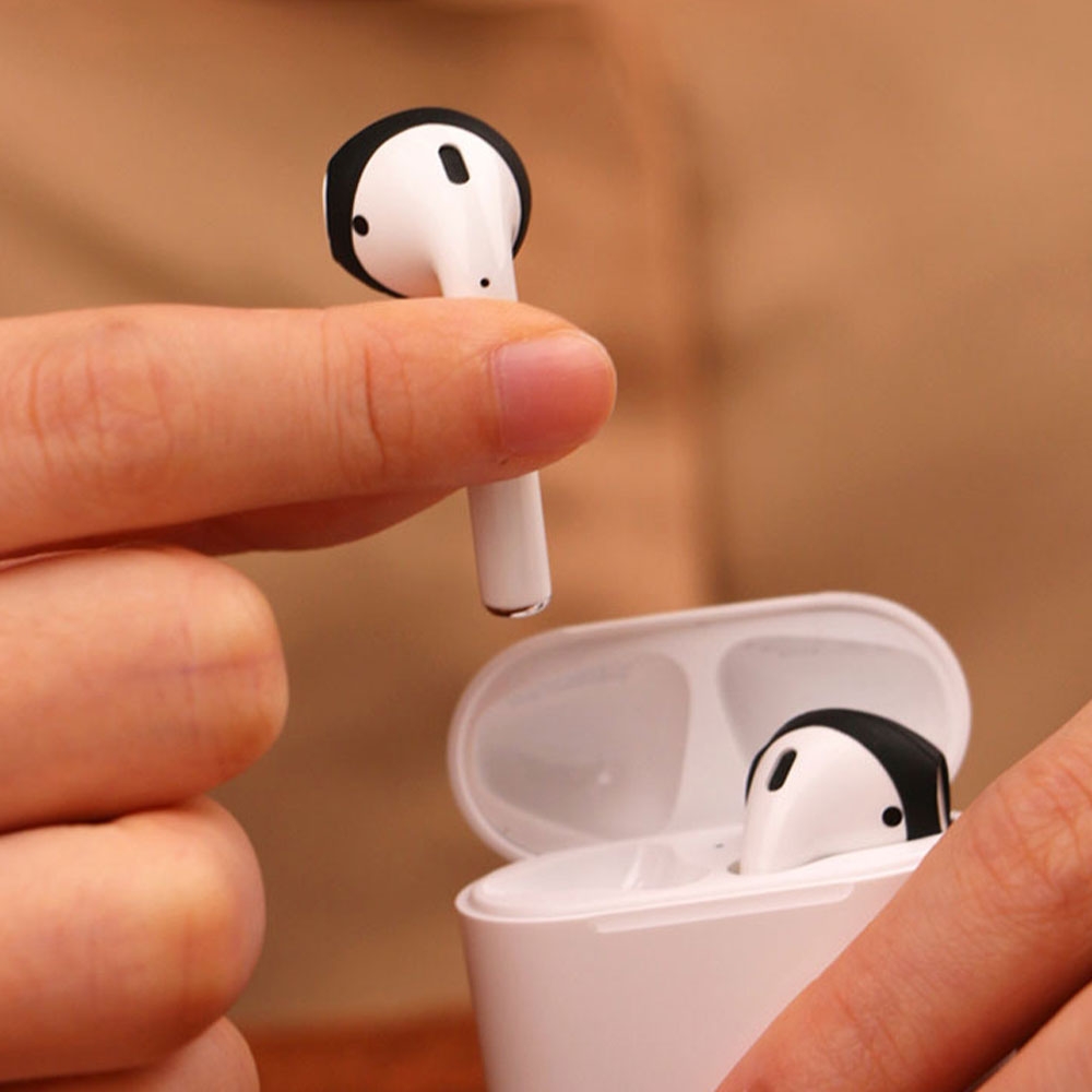 AirPods (1. & 2. Generation) Silikon Ohrpolster Rutschfeste Eartips Ultrathin - Weiss