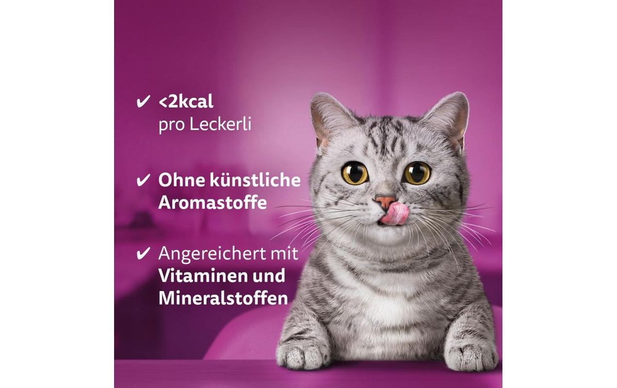 Katzen-Snack Temptations Huhn und Käse, 180gErgänzungsfuttermittel für Katzen