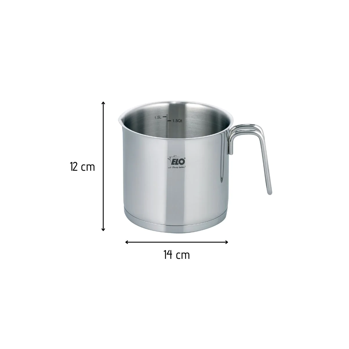Pot à lait en inox 1,6 litres Elo Citrin Elo