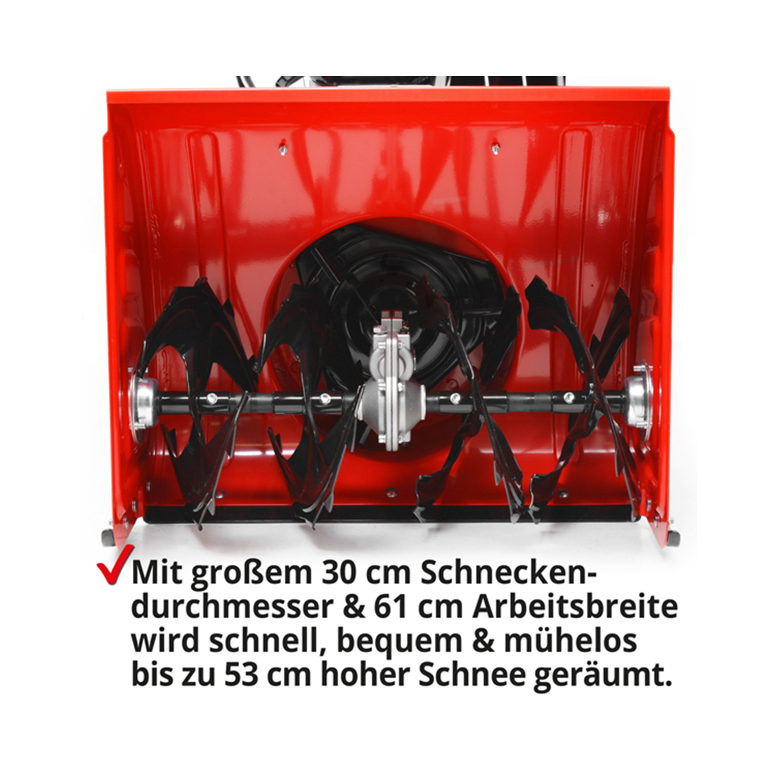 Hecht 9661 Benzin Schneefräse