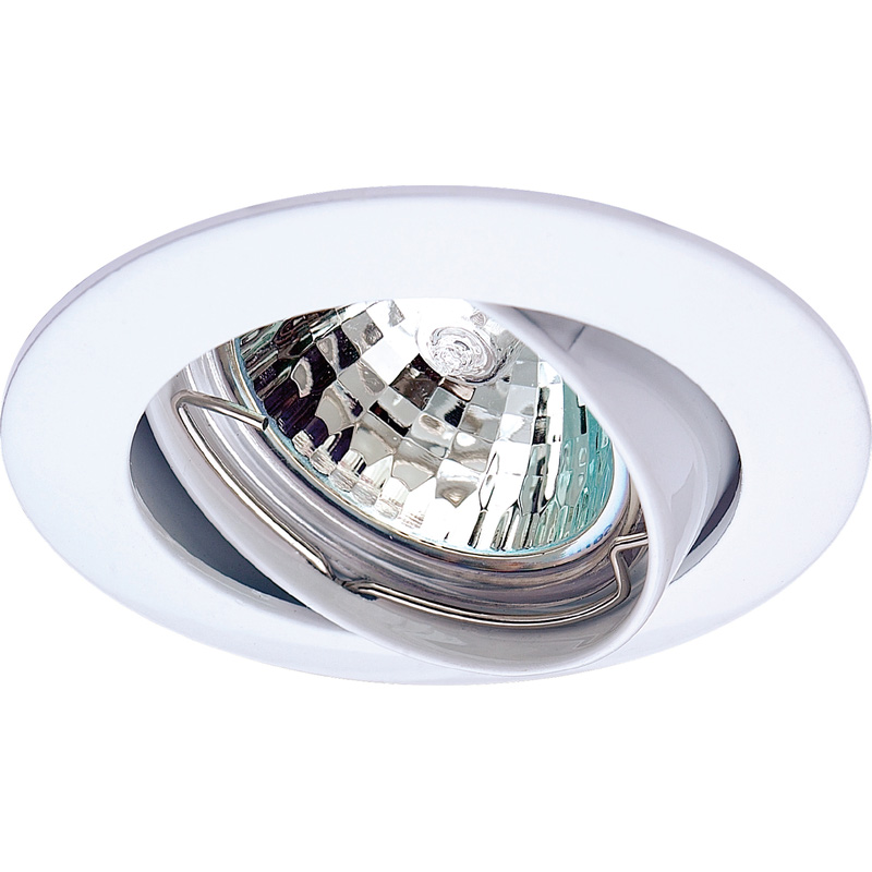 Inbouwspot rond kantelbaar IP20 GU10 Wit*