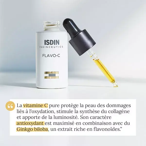 ISDIN Isdinceutics Flavo-C Sérum Facial Antioxidante com Vitamina C Pura 30ml