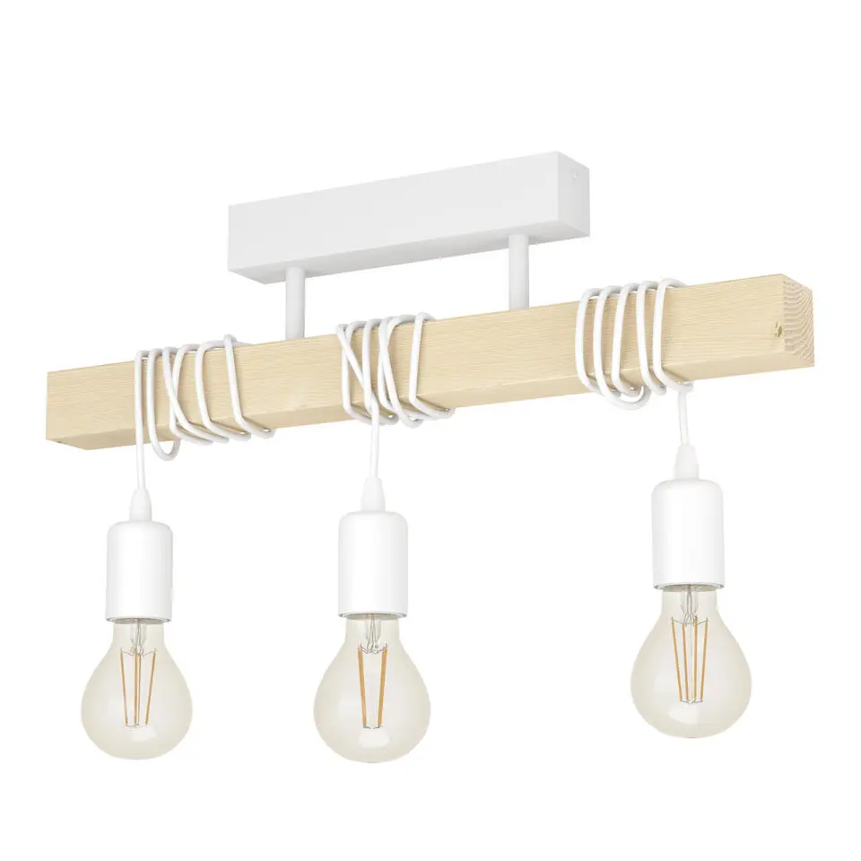 EGLOTownshendPlafondlamp-E27-55cm-Wit/Bruin