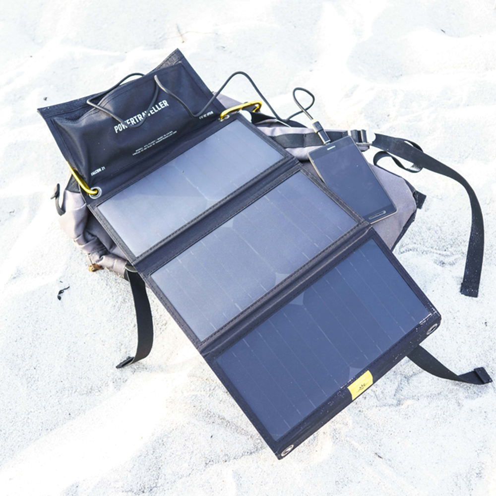 POWERTRAVELLER - Panneau solaire Falcon 21 - multi-tension