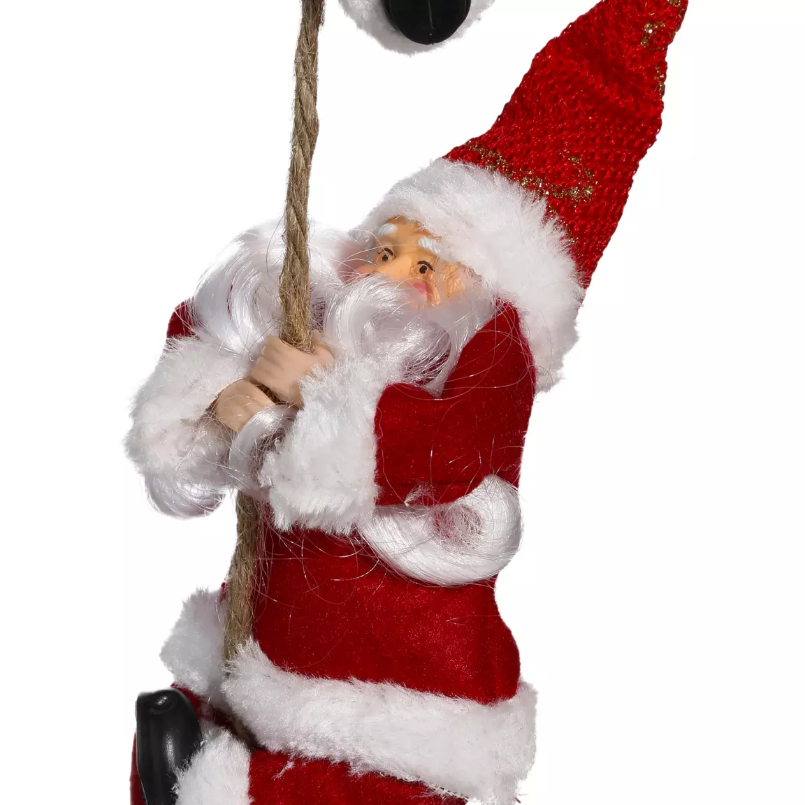 Suspension de Pères Noël (H110 cm) Les grimpeurs