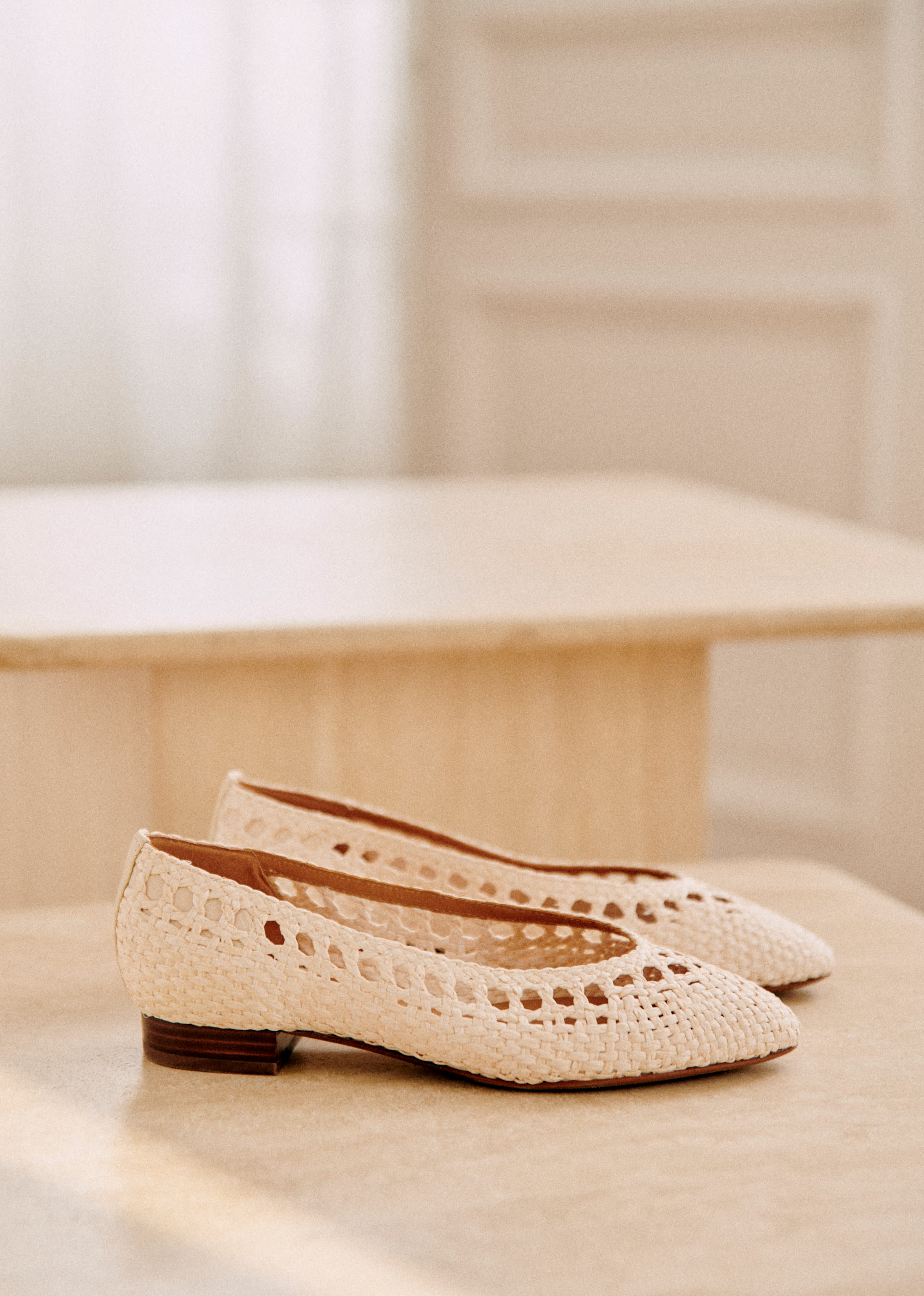 Ballerines Low Anya - Raphia naturel tressé - SOULIERS/SOULIERS Babies 5906247