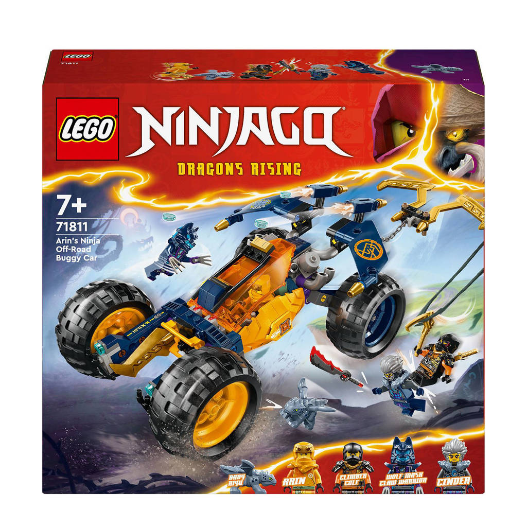 Leuke auto om achteraf mee te spelenArins ninjaterreinbuggy Voertuig en Draken Speelgoed Set voor Kinderen 71811