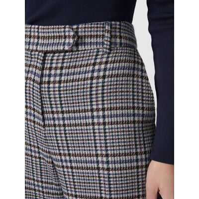 Damen-Marlenehose Karo, Multicolor