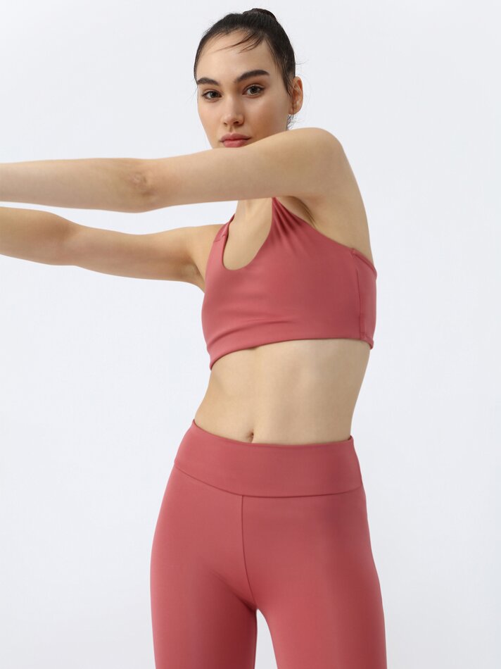 Calça legging esportiva básica - Terracota
