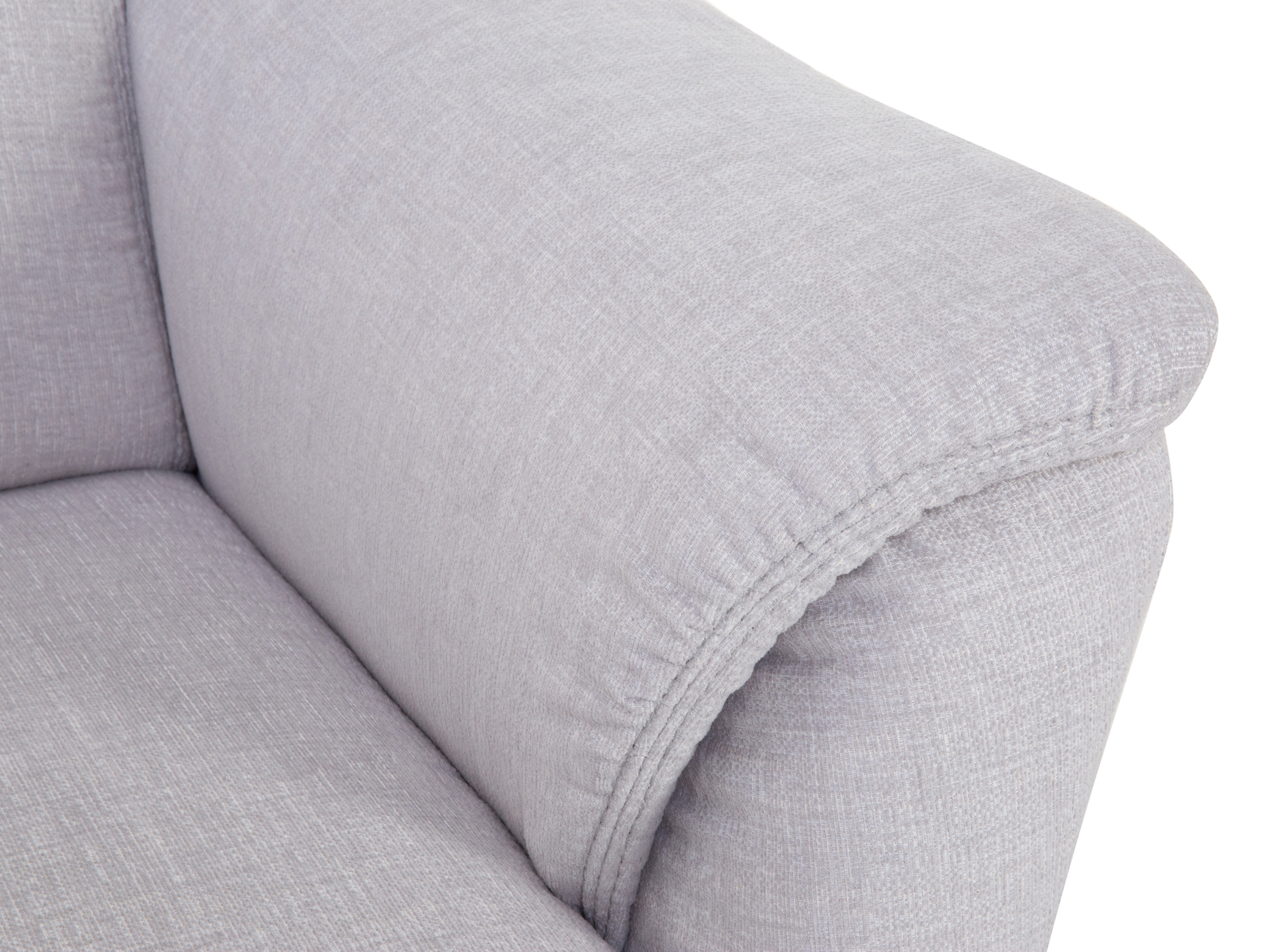 Sofa 2,5 Sitzer MONDO QUADRA 615\/18 silbergrau