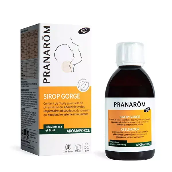 Xarope Respiratório Pranarom Aromaforce com Mel e Ravintsara Orgânico 150ml