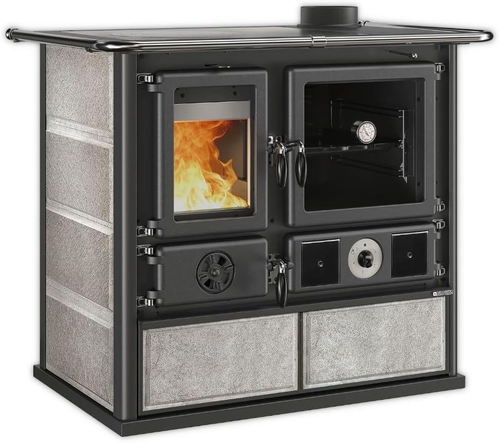 La Nordica wasserführender Küchenofen | TERMOROSA DSA.16 PETRA | 11 kW | Naturstein