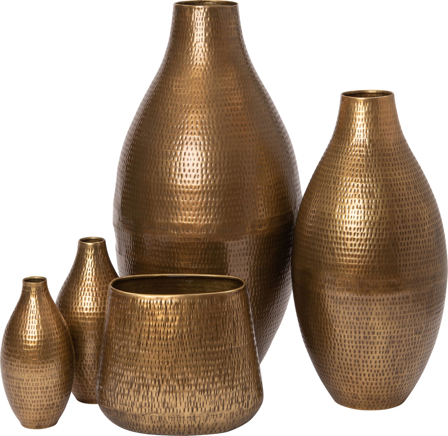 Intratuin vaas Alee goud D 24 H 65 cm