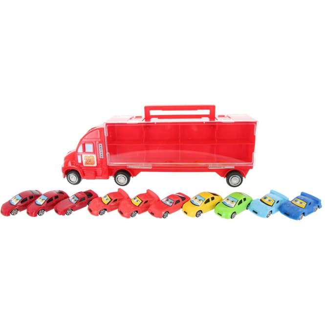 Besttoy - Autotransporter inklusive 10 Fahrzeugen