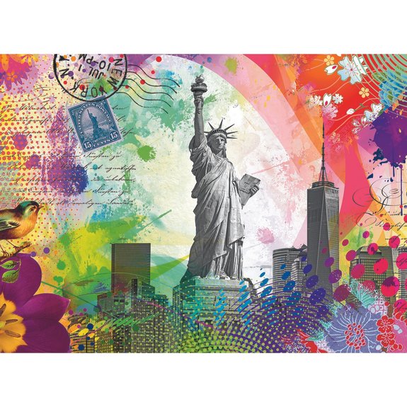 Puzzle 500 pièces Carte postale de New York