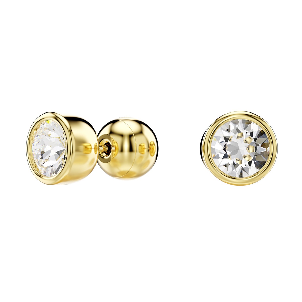 Boucles d'oreilles puces Swarovski Imber dorées