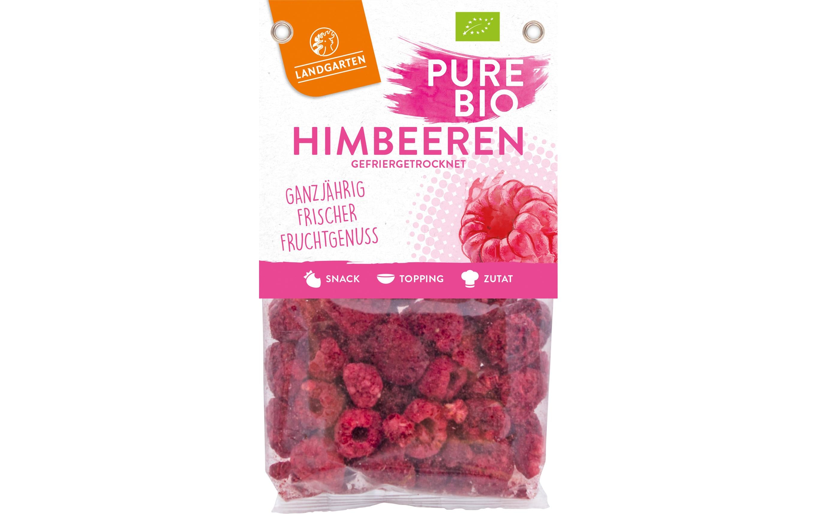 Himbeeren gefriergetrocknet 20 gHimbeeren voller Geschmack, Vitamine und Mineralstoffe
