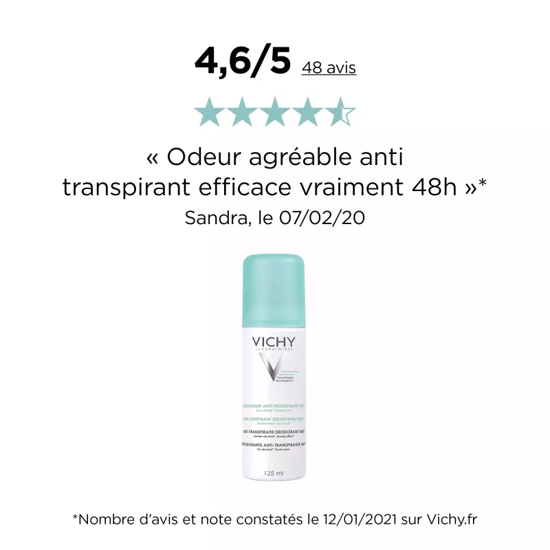Déodorant Anti-Transpirant 48H  - Aérosol - 125ml