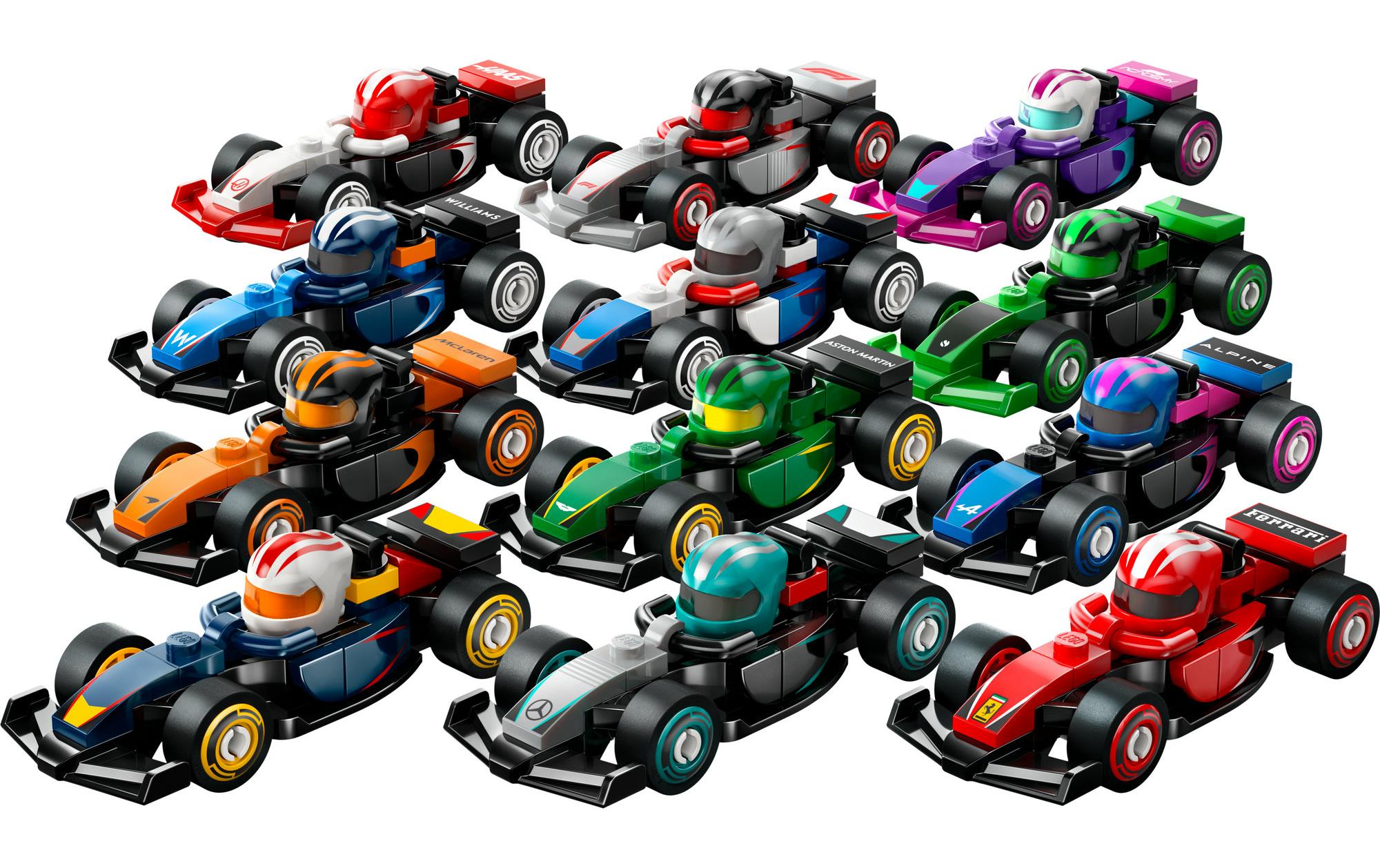 Minifigures F1 Rennwagen zum Sammeln 710491 von 12 LEGO F1 Mini-Rennwagen