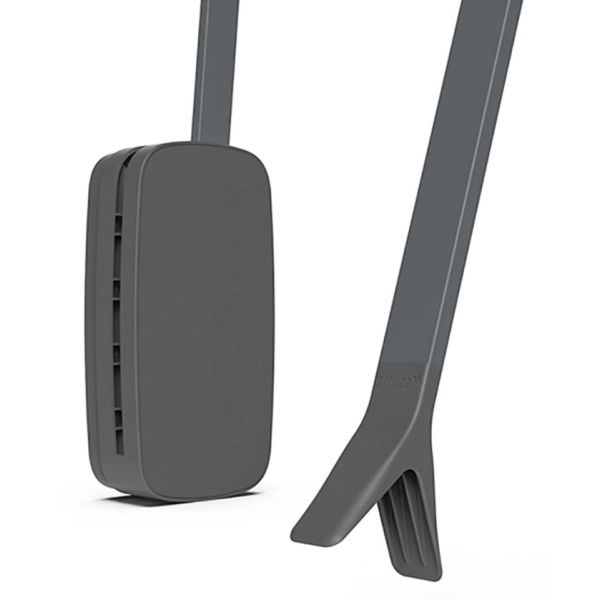 Emuca Varão Basculante Roupeiro Sling, Regulável 830-1.150 mm, Até 12 Kg, Aço, Titanio - 7030252