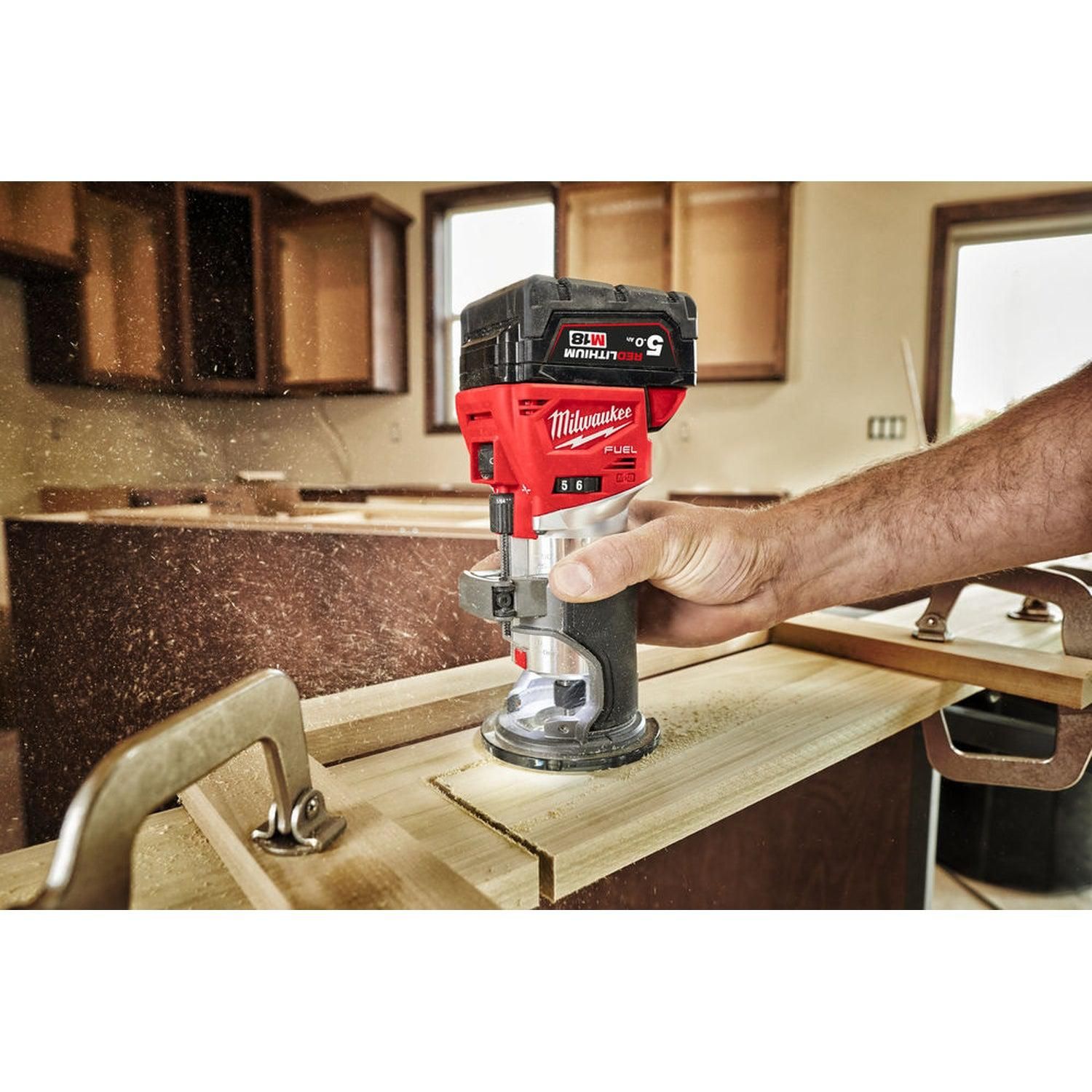 Milwaukee M18 FTR8-0X Accu Bovenfrees Basic Body in HD-Box - 4933479073