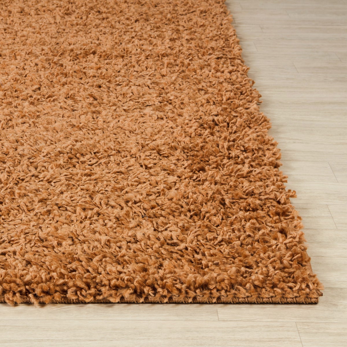 Modern hoogpolig shaggy vloerkleed, terracotta, 160x220 cm, LILLY