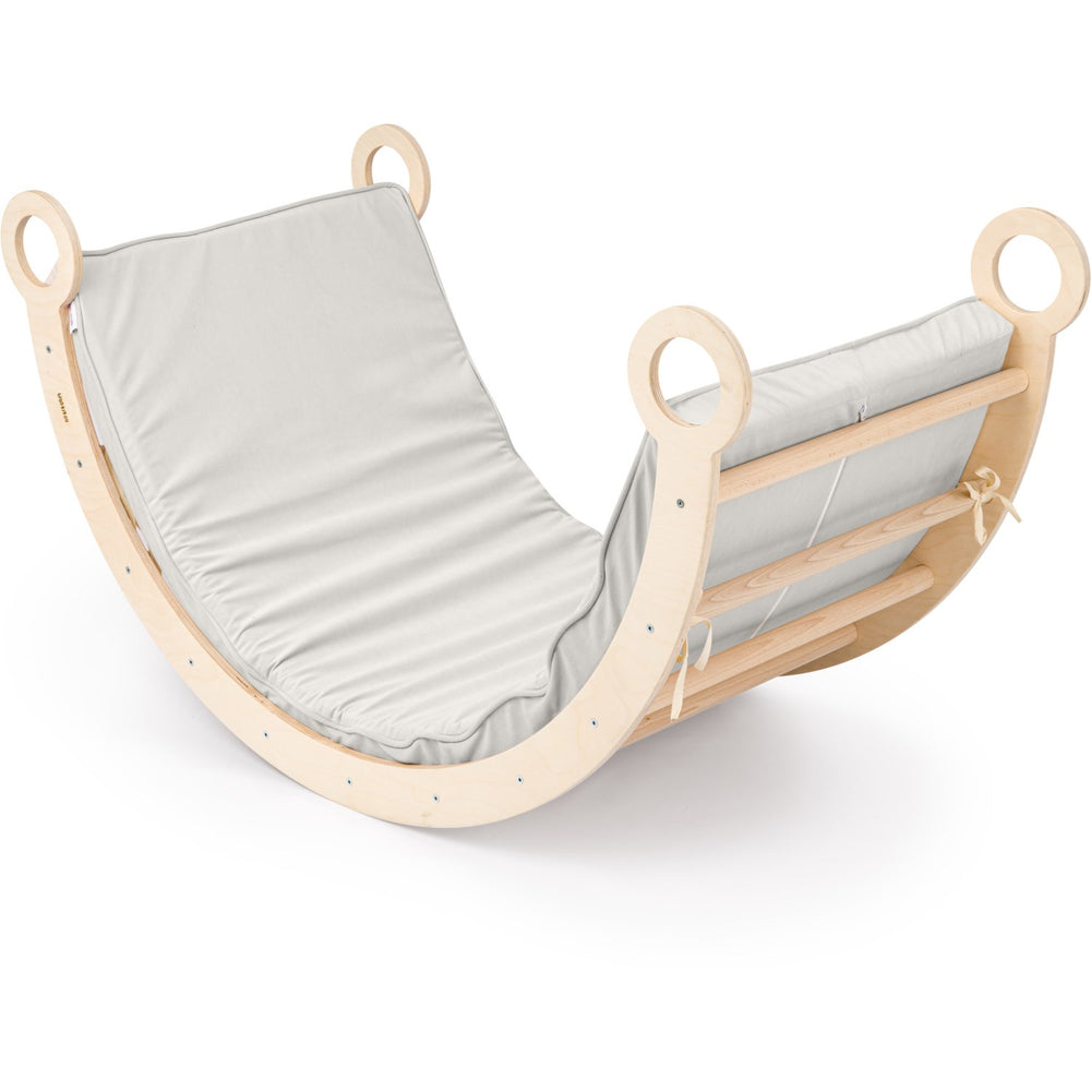 Køb Woobiboo Natural Montessori Rocker Med Gray Madras XL