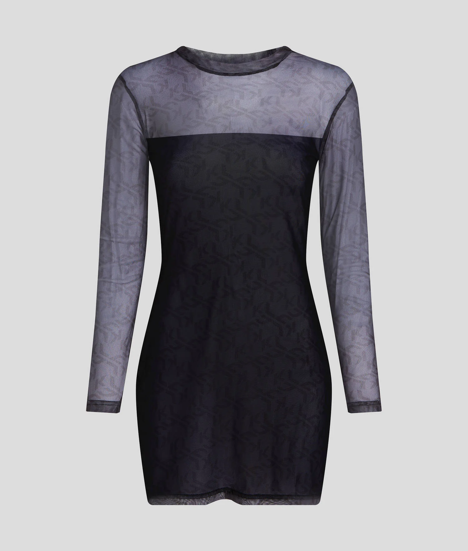 ROBE EN MESH À MANCHES LONGUES KLJ MONOGRAM