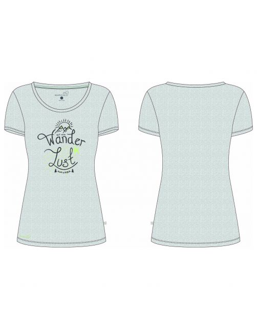 Baumfuchs Dames T-Shirt Grijs - Vrijetijdskleding