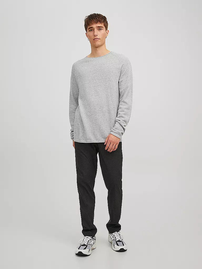 JACK & JONES Pullover  JJEHILL grau