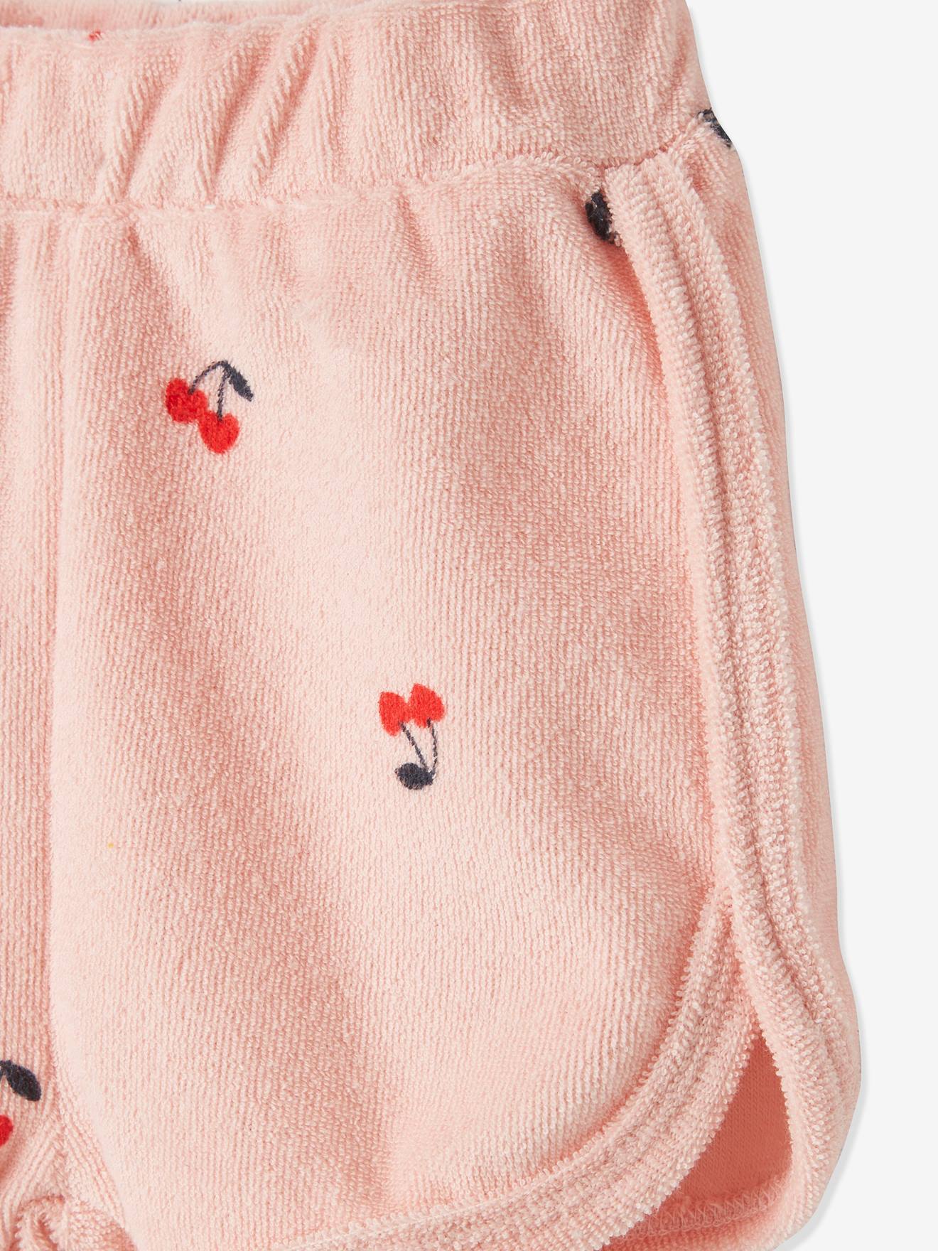 Pacote com 4 shorts de lã polar para bebê em dois tons de amarelo escuro/multicoloridos