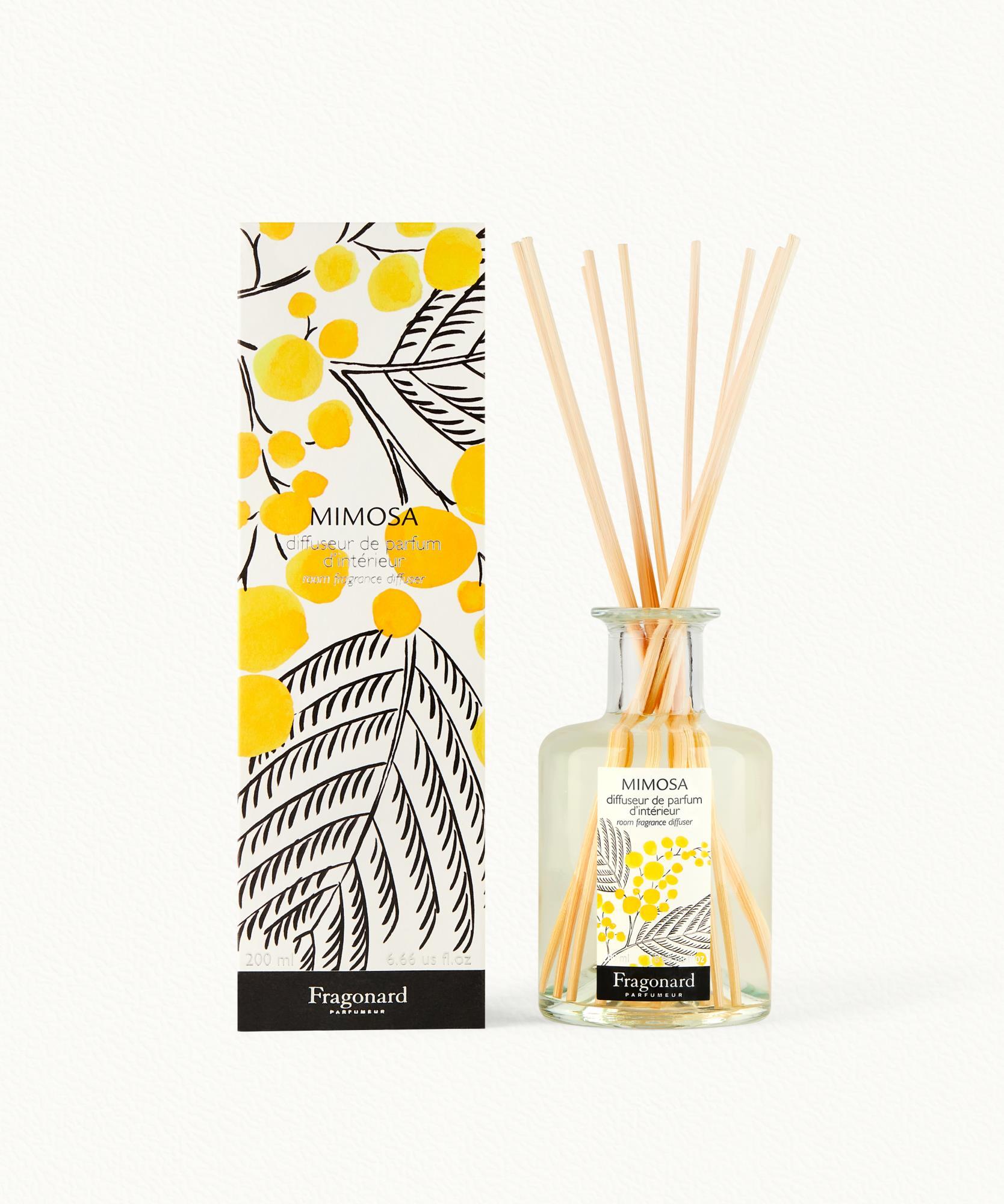 Mimosa  Diffuseur + 10 bâtonnets - flacon 200 ml