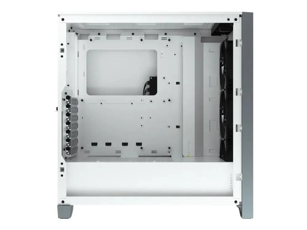 Corsair iCUE 4000X RGB – Miditower - ATX - ingen strømforsyning - Hvid - USB/Lyd