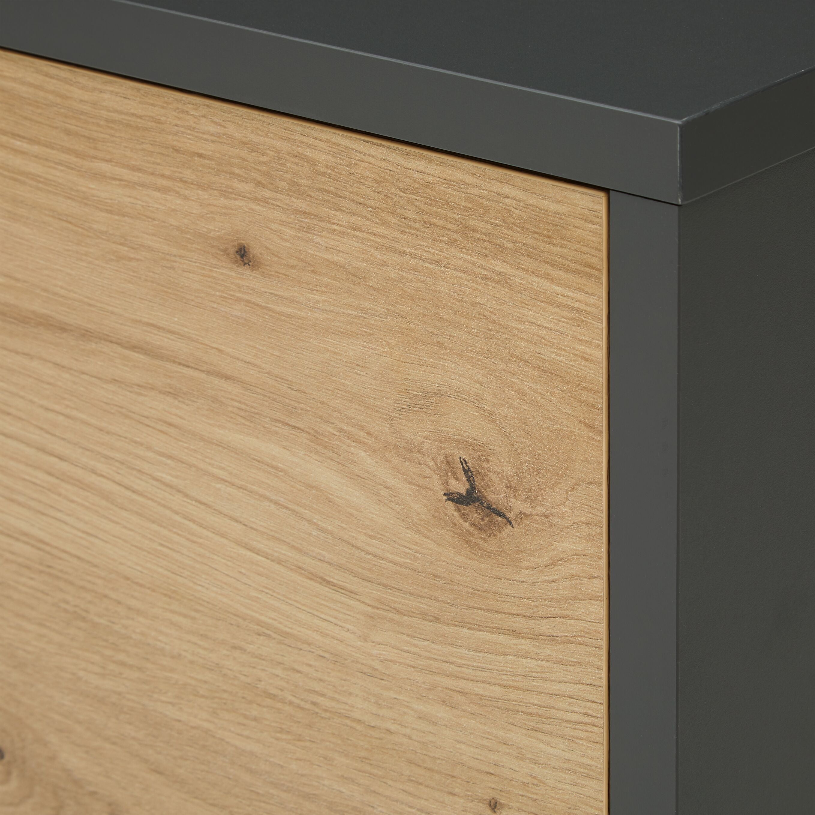 SIERRA Lavaboy - Anthrazit/Eiche / B: 80.0 cm x T: 35.0 cm x H: 60.0 cm