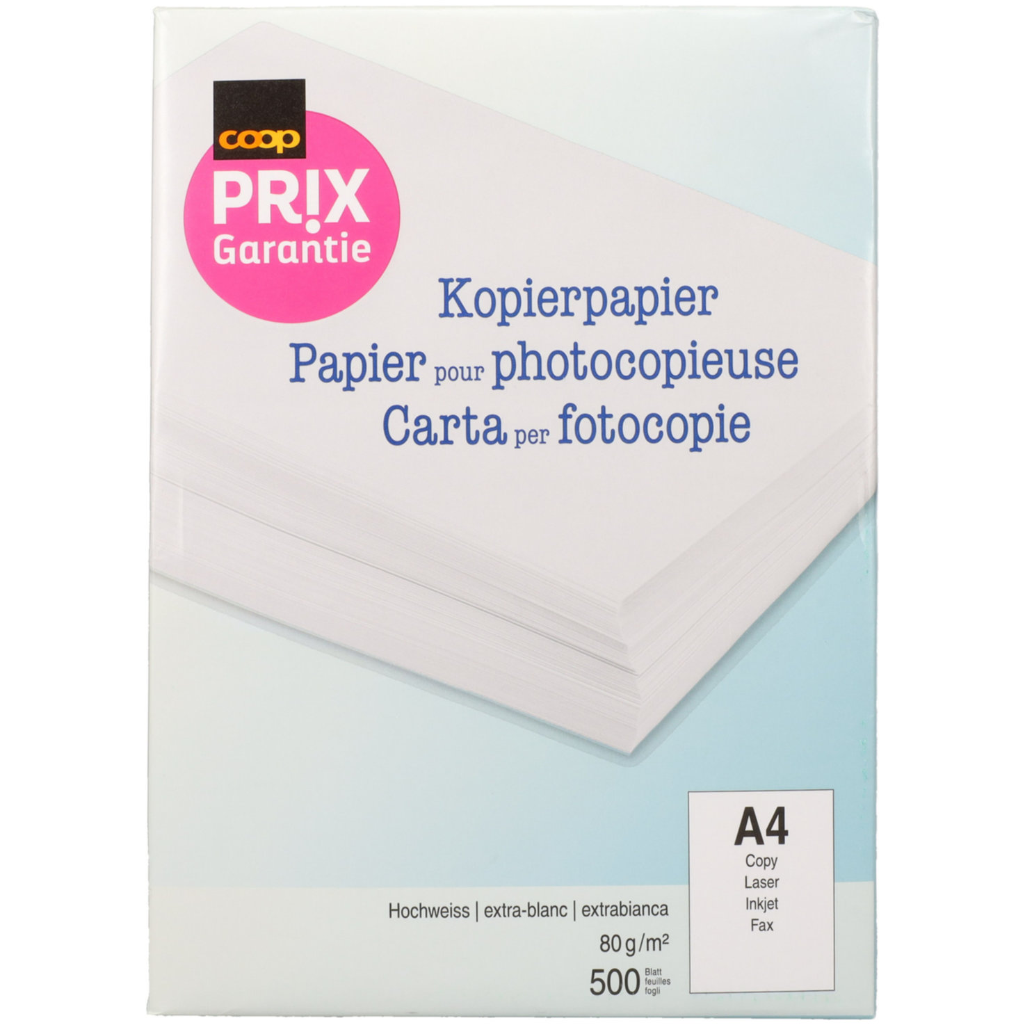 Prix Garantie Kopierpapier FSC A4 80g 500 Blatt