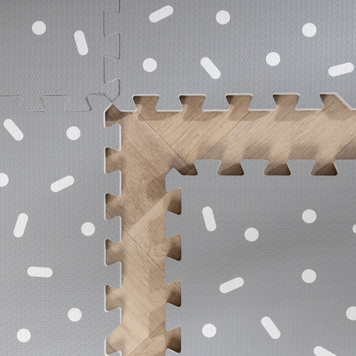 Foam Puzzelmat - Alfie XL Sprinkles Grijs