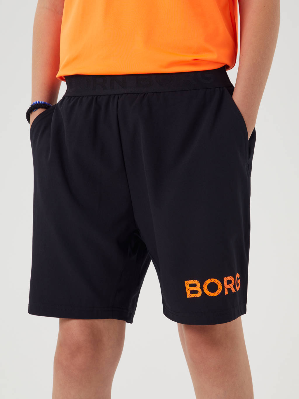 Björn Borg sportshort zwart/oranje