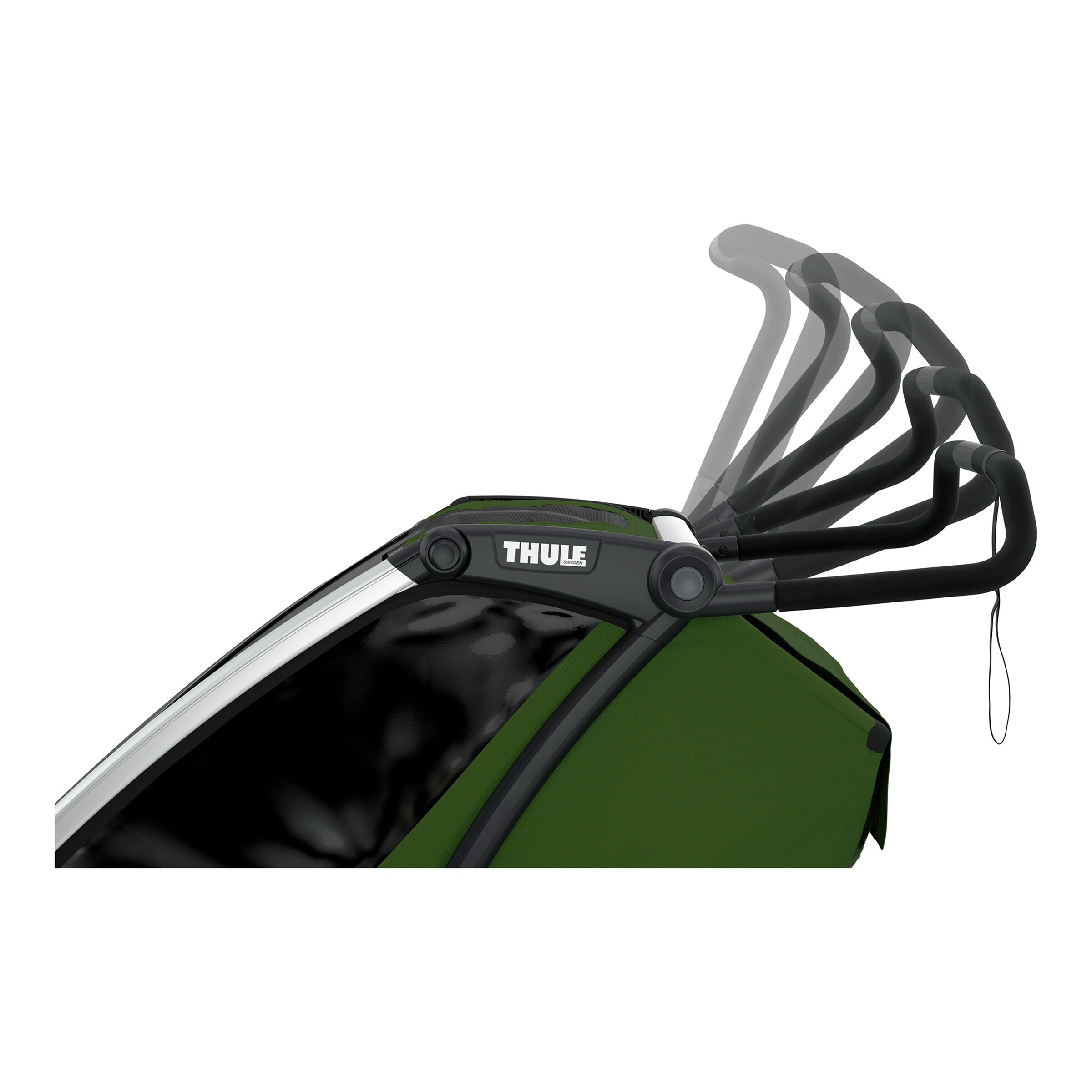 Thule Fahrradanhänger Chariot Cab 2 inkl. Fußsack Sport Bundle cypress green