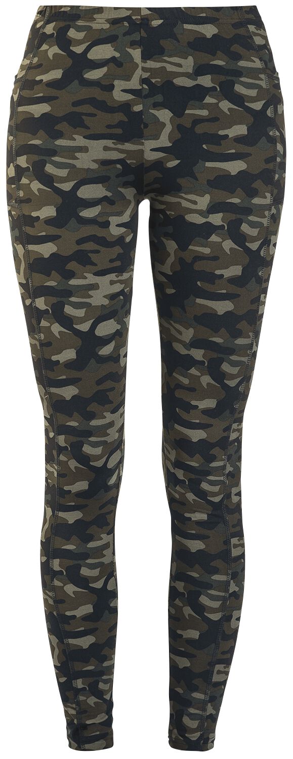 Leggings Camouflage Olive Avec Poches Latérales | Rock Rebel by EMP Legging