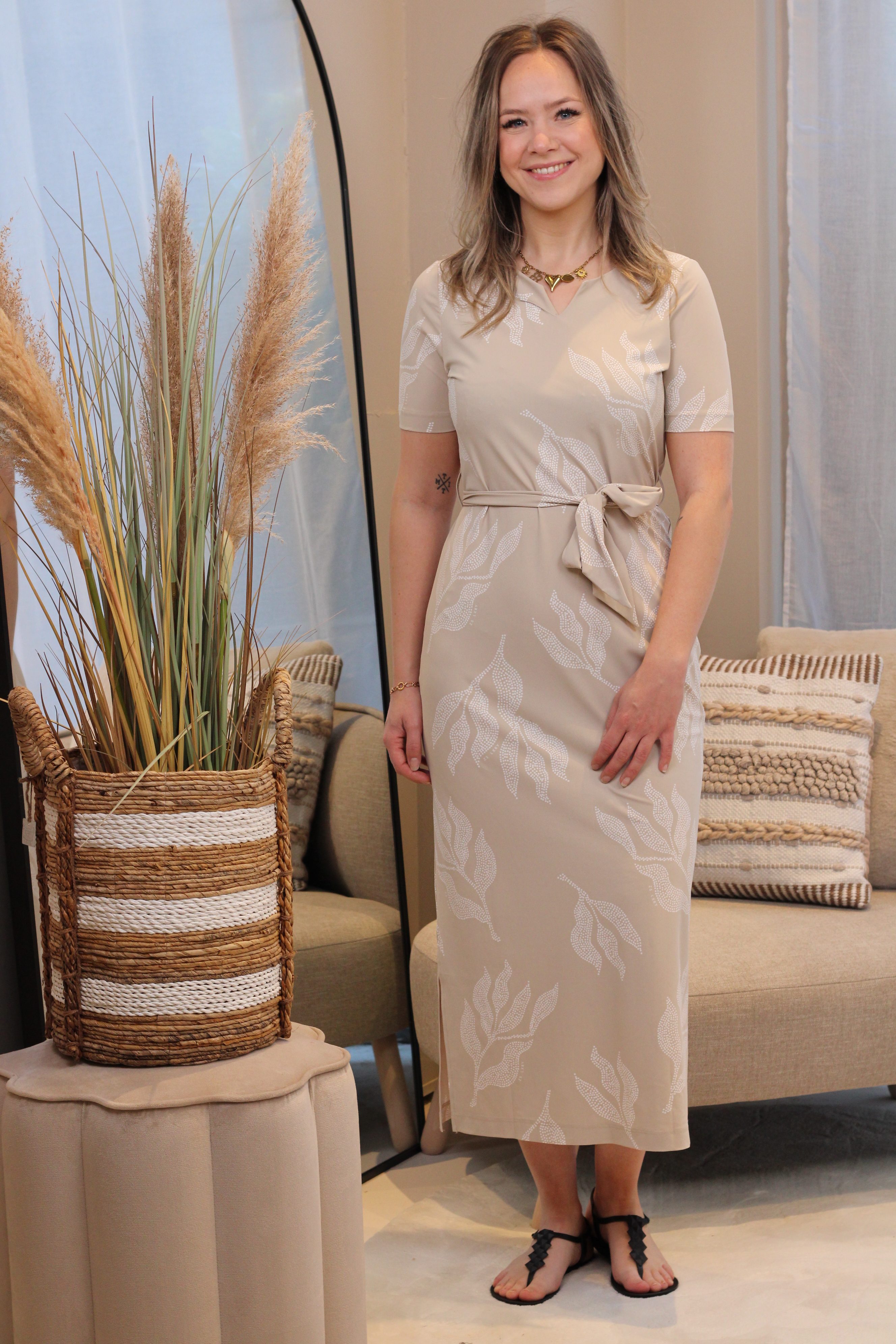 Zoso - Esmee Allover Printed Travel Dress - Sand