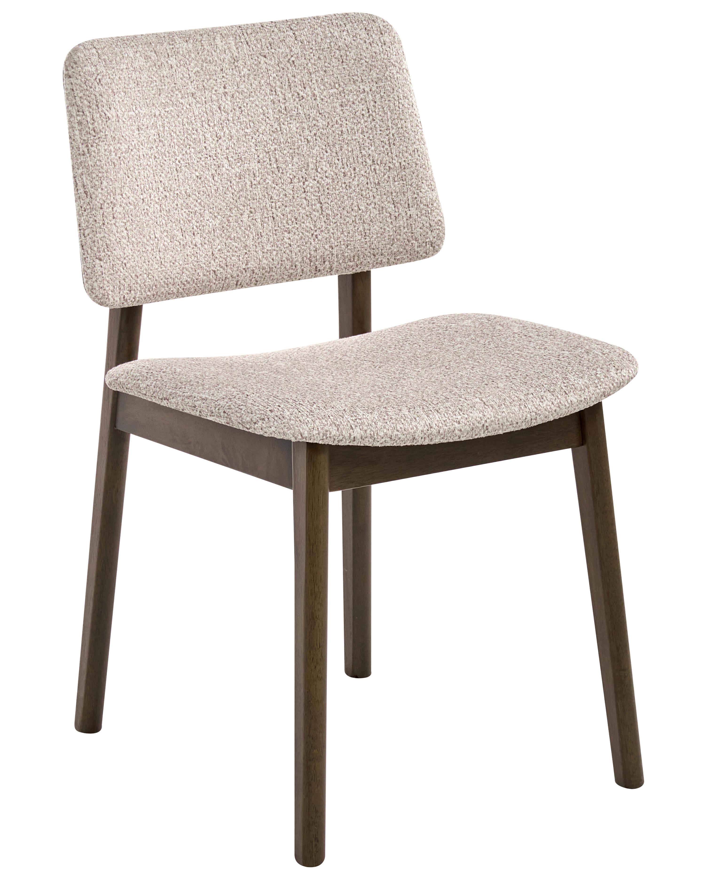 Set van 2 eetkamerstoelen BLANE Bouclé Donkerbruin/taupe
