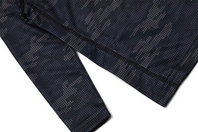 Hyperfied Long Sleeve Logo T-Shirt, Grey Camo